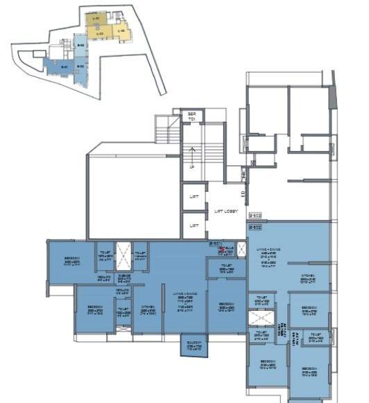  trinity Trinity Cluster Plan for 6th Floor