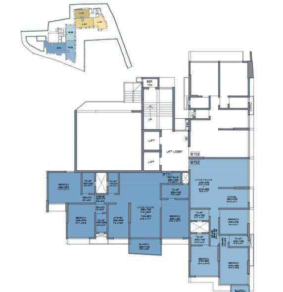  trinity Trinity Cluster Plan for 7th Floor