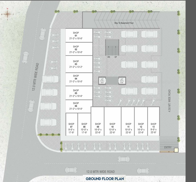  shree hari imperia Shree Hari Imperia Cluster Plan for ground Floor