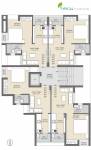 Tulsi Avenue Cluster Plan from 1st to 5th Floor  tulsi-avenue Tulsi Avenue Cluster Plan from 1st to 5th Floor