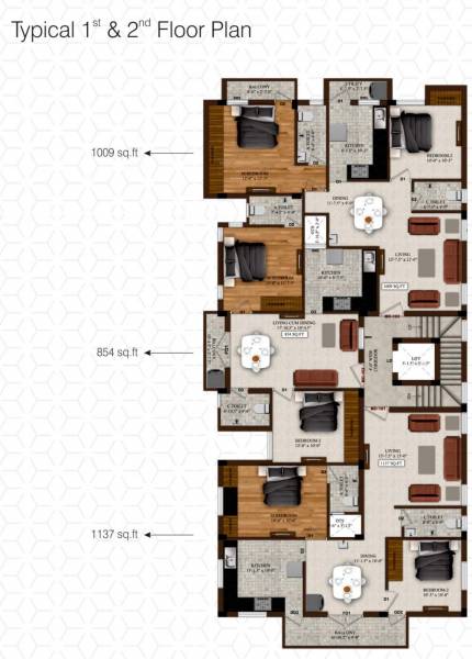  ekantha Ekantha Cluster Plan from 1st to 2nd Floor