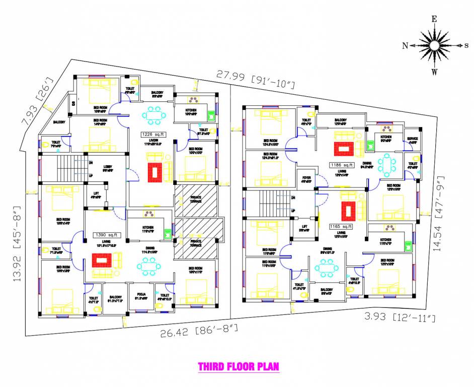  sai paradise Block A Cluster Plan for 3rd Floor