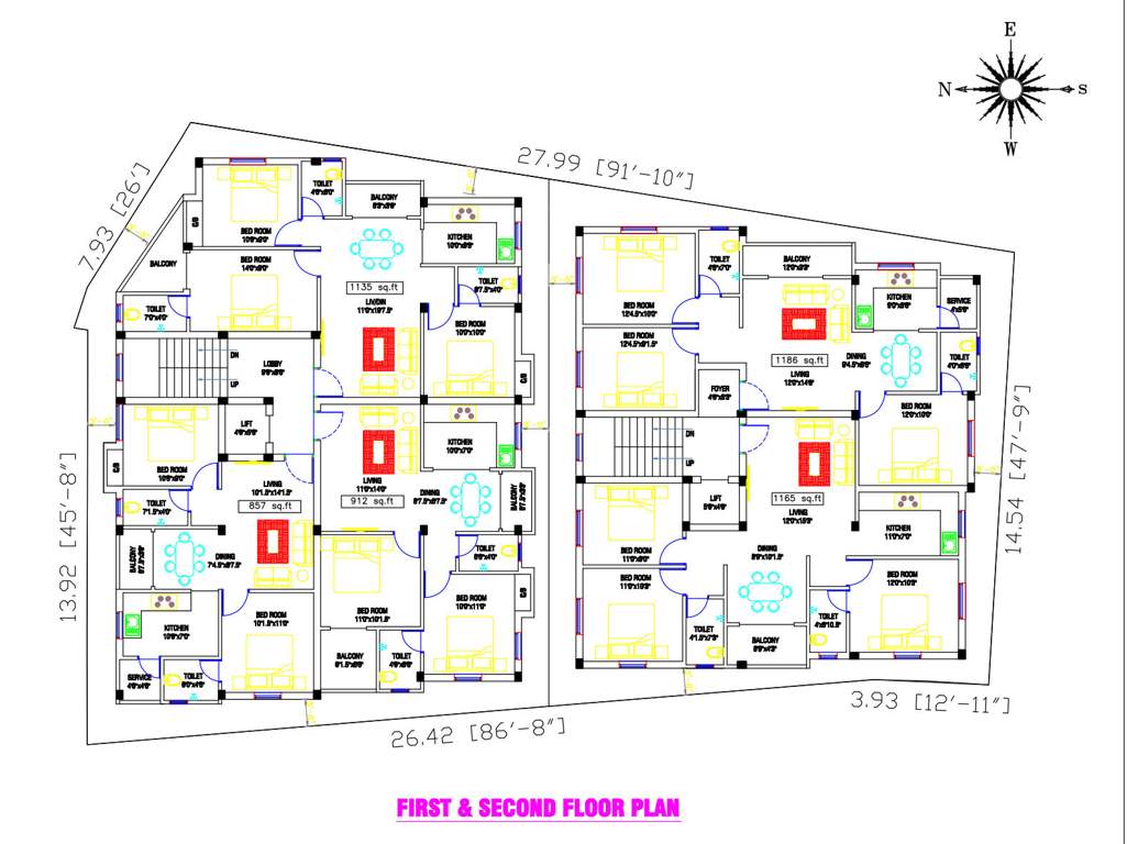  sai paradise Block A Cluster Plan from 1st to 2nd Floor