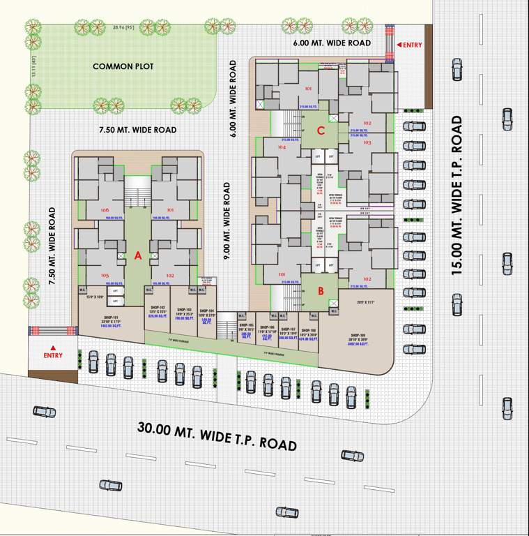  shubham greens Block A Cluster Plan