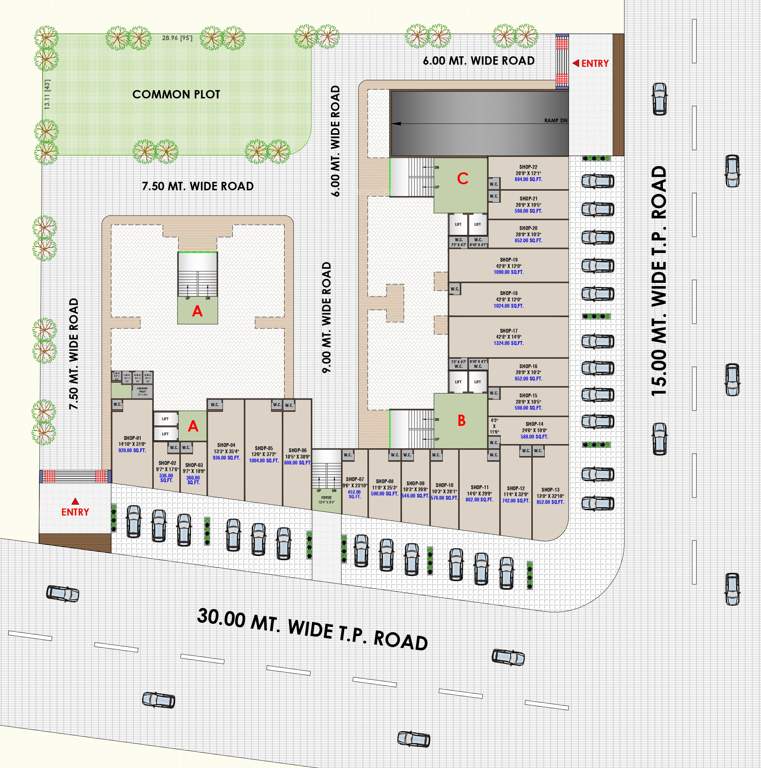  shubham greens Block A Cluster Plan