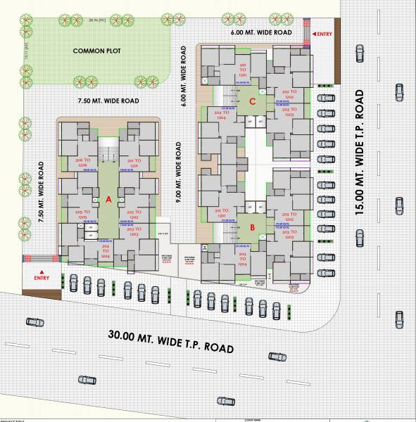  shubham-greens Block A Cluster Plan