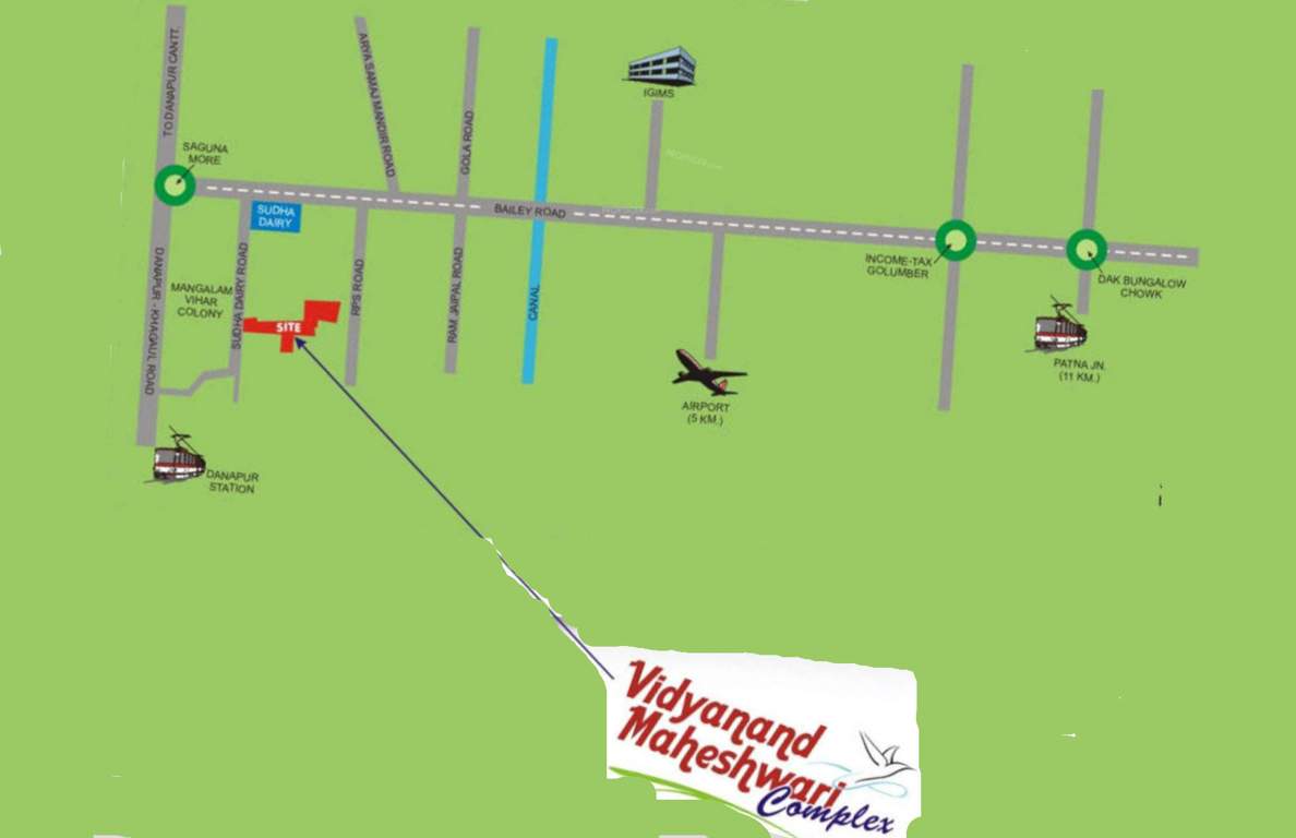  vidyanand maheswari complex Location Plan