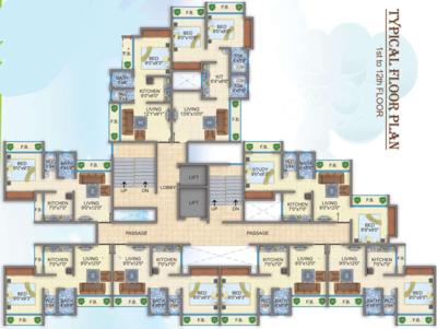 aarambh Building 2 Cluster Plan From 1st To 12th Floor