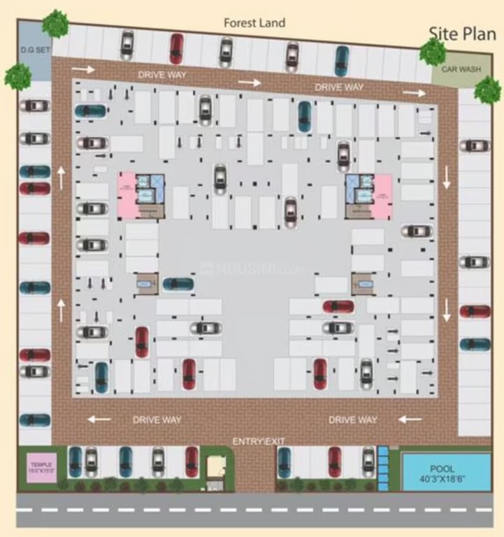  gokul Block A And Block B Cluster Plan for ground Floor