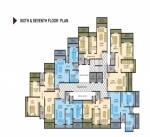 Phase II Cluster Plan from 6th to 7th Floor raj-vaishnavi-park-phase-ii Phase II Cluster Plan from 6th to 7th Floor