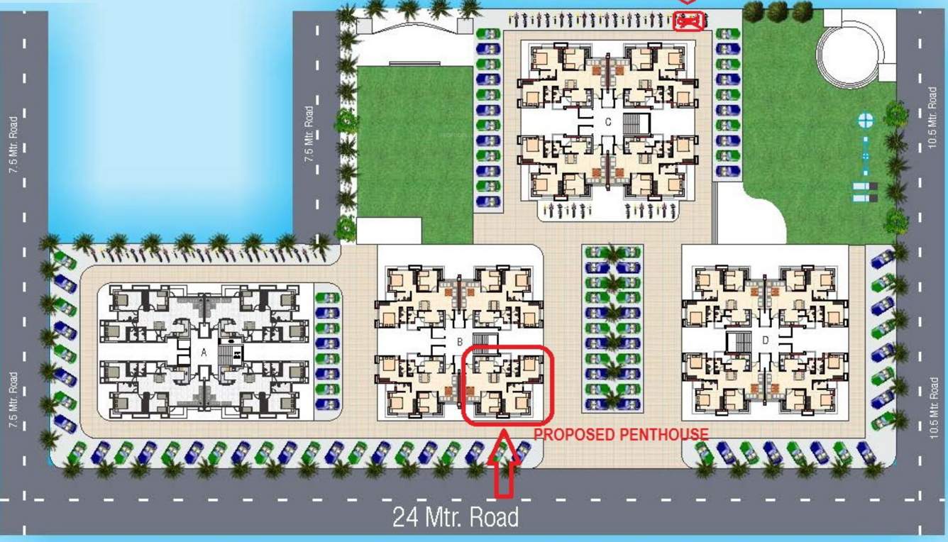  avenue Cluster Plan For Typical Floor Plan