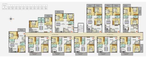  blossom Blossom Cluster Plan from 1st to 11th Floor