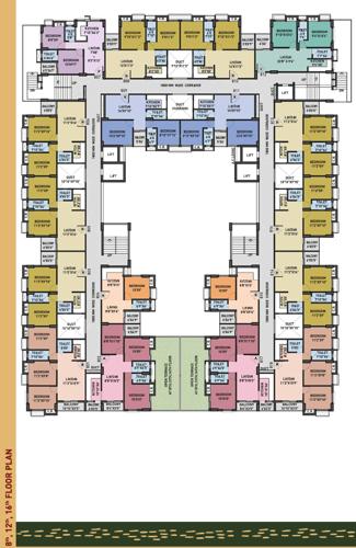  porshi-nagar Porshi Nagar Cluster Plan for 8th,12th,16th Floor