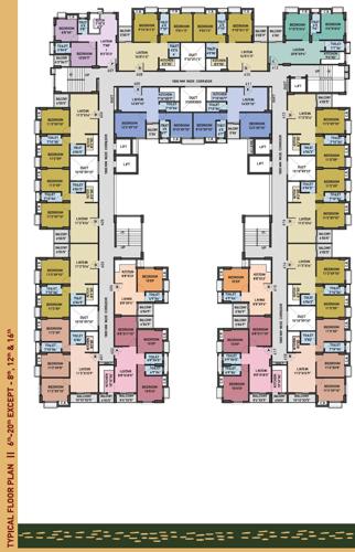 porshi-nagar Porshi Nagar Cluster Plan from 6th to 20th Floor