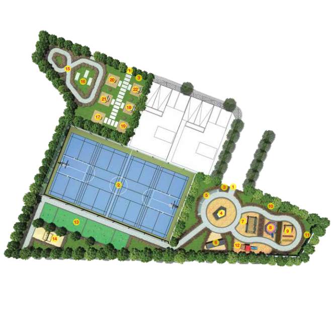 udyana at tvs emerald aaranya Block A Cluster Plan