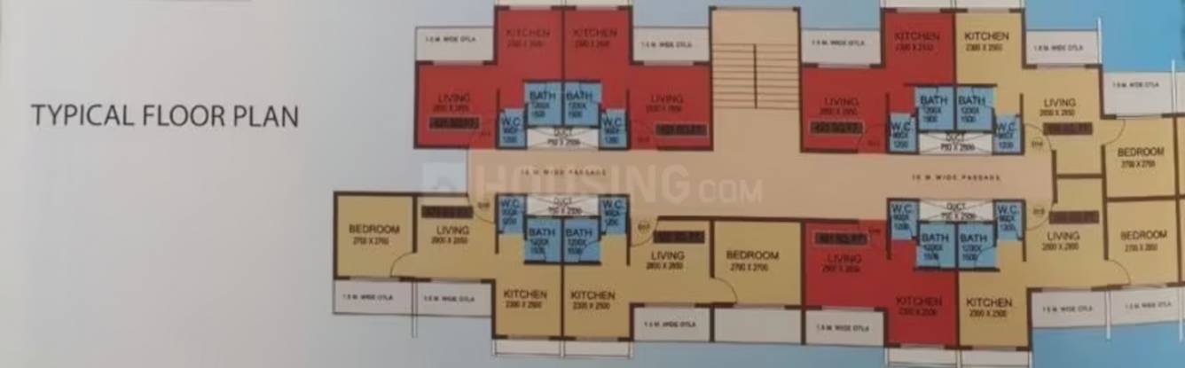  vihar Building A,B & C Typical Floor Cluster Plan