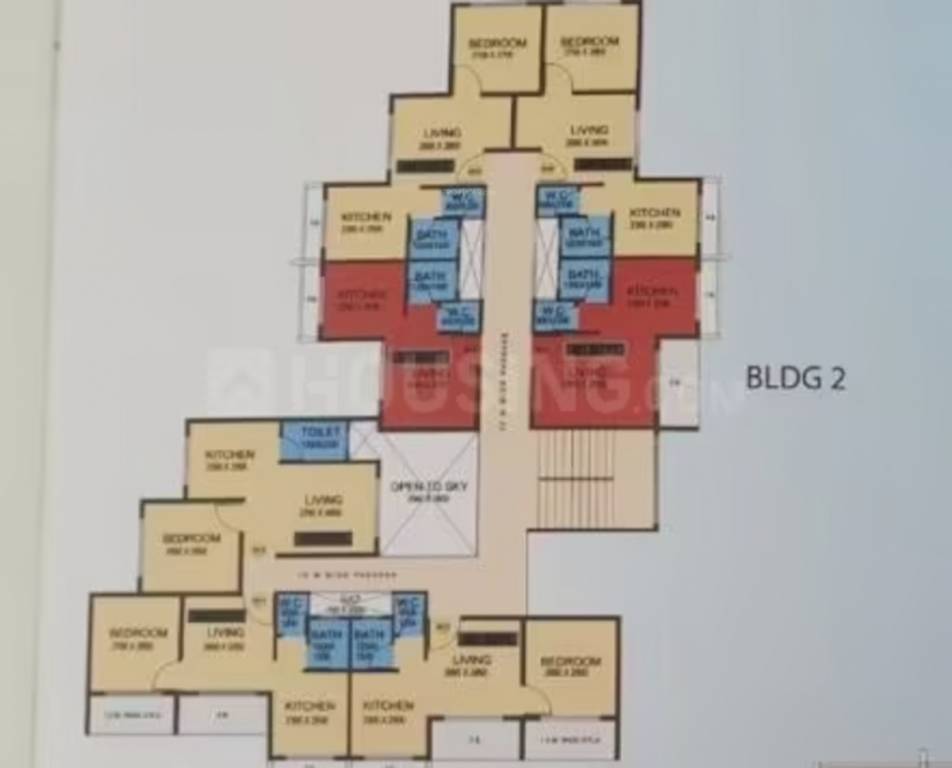  vihar Building B Typical Floor Cluster Plan