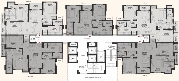  capella Block B Cluster Plan From 4th To 22th Floor