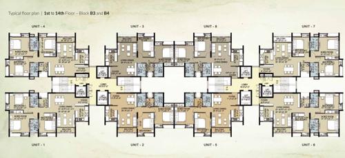  springville-greens-llp-phase-ii Block B3 Cluster Plan from 1st to 14th Floor