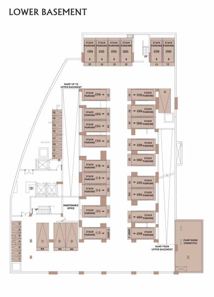  altair Khushi Altair Lower Basement Cluster Plan