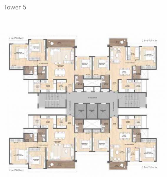  mirabelle Tower 5 Typical Cluster Plan