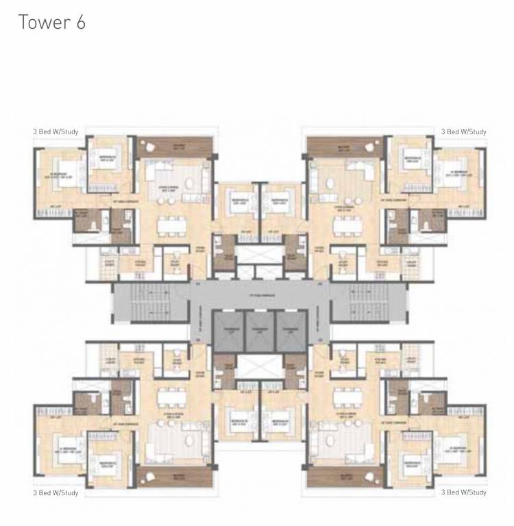 mirabelle Tower 6 Typical Cluster Plan