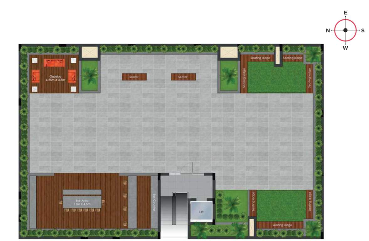  vandana Vandana Terrace Floor Cluster Plan