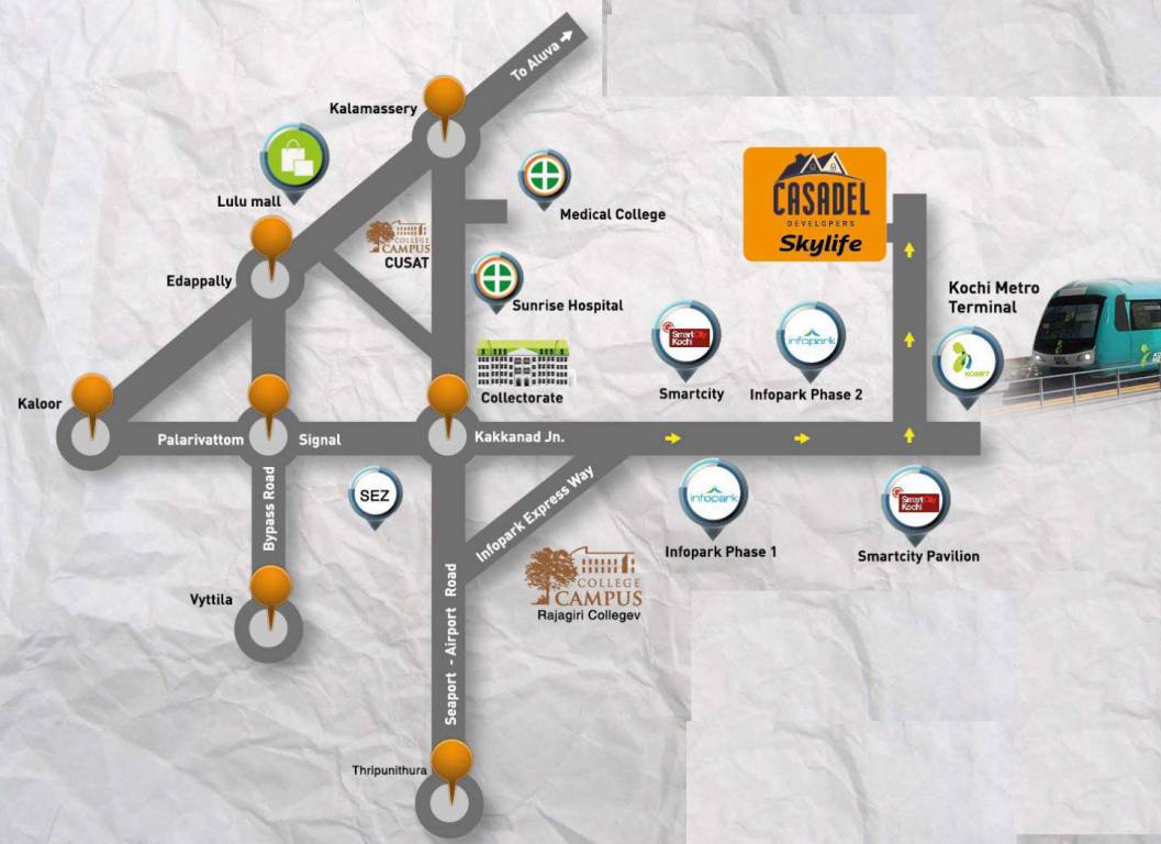 skylife villas Location Plan