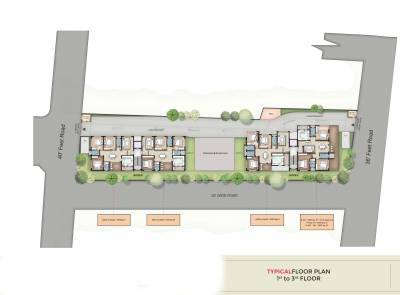  amaira- Block A + B Cluster Plan From 1st To 3rd Floor