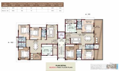  amaira- Block A Cluster Plan For 1st Floor