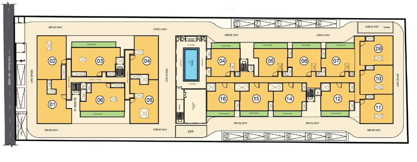  ilaria Block A And B Cluster Plan For 1st Floor