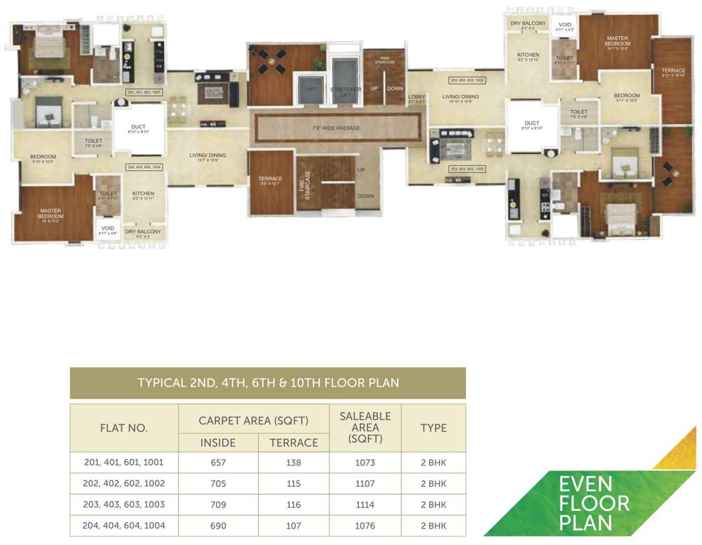  skylark residences Skylark Residences Cluster Plan For 2nd, 4th, 6th, 10th Floor