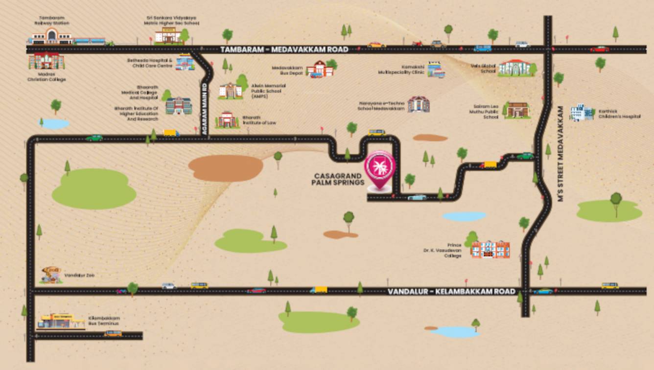  palm springs Location Plan