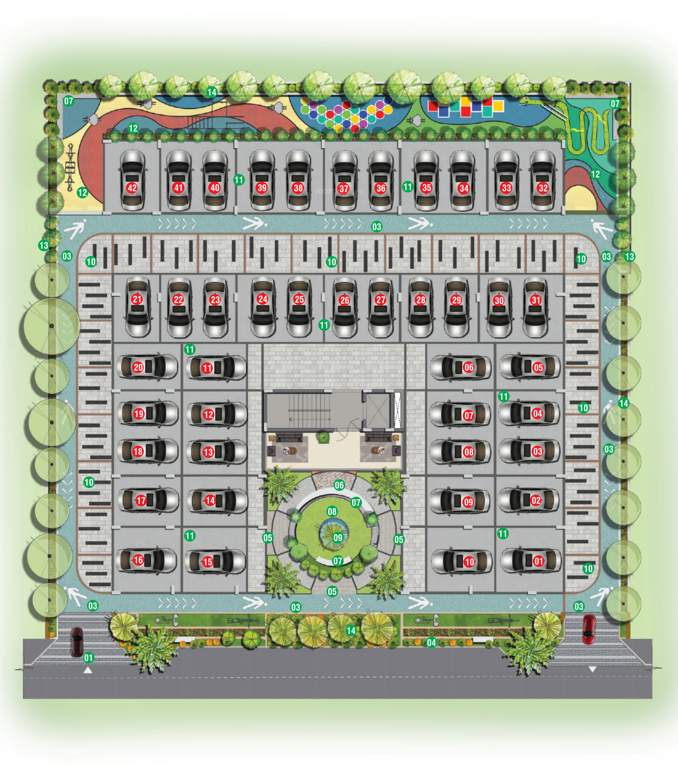  evergreen Evergreen Cluster Plan for ground Floor