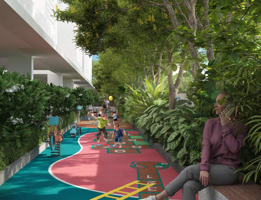  evergreen Children's play area