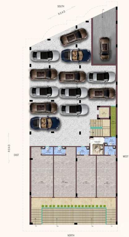  south estate Buildwick South Estate Cluster Plan for ground Floor
