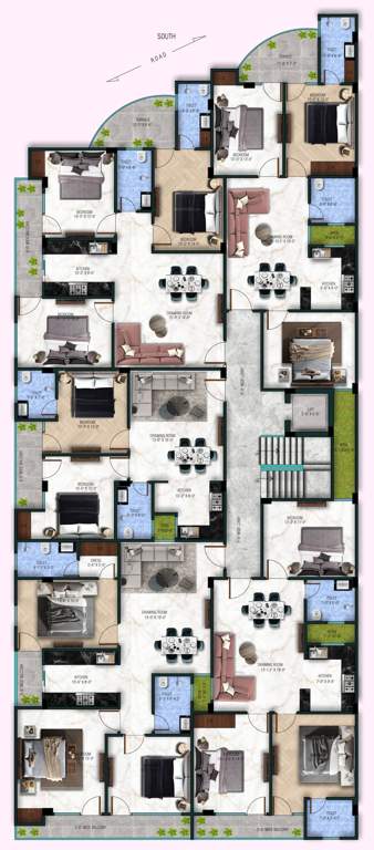  south estate Buildwick South Estate Typical Cluster Plan