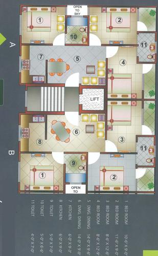 KP Apartment II Typical Cluster Plan kp-apartment-ii KP Apartment II Typical Cluster Plan