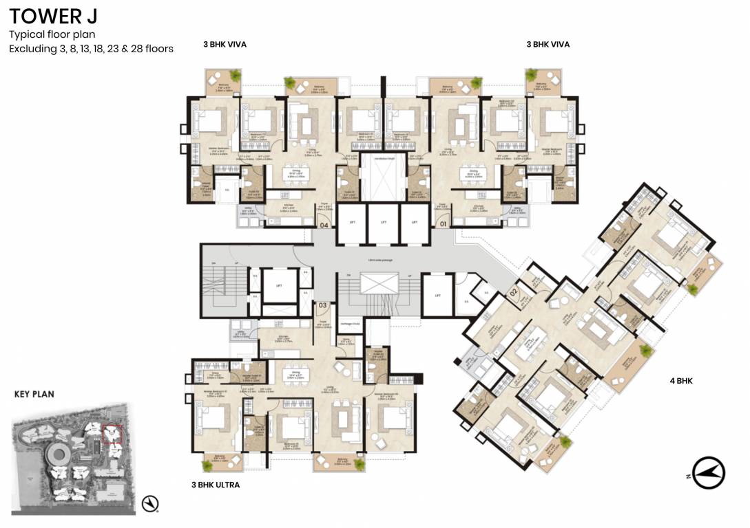 citadel bastion j k Tower J Cluster Plan