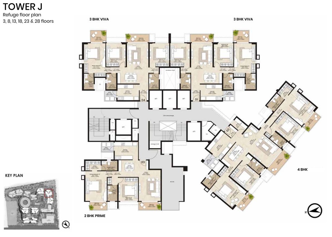  citadel bastion j k Tower J Cluster Plan