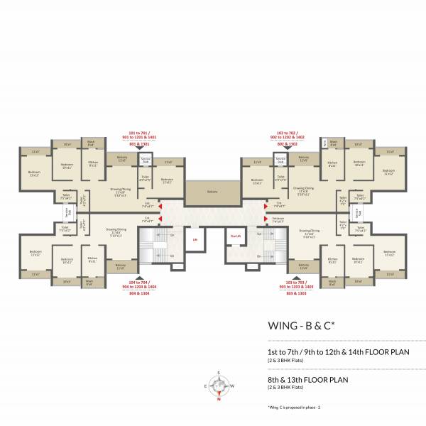  nagari-viii Wing A Cluster Plan