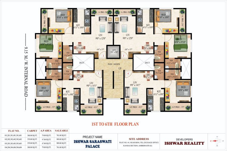  saraswati palace Saraswati Palace Cluster Plan