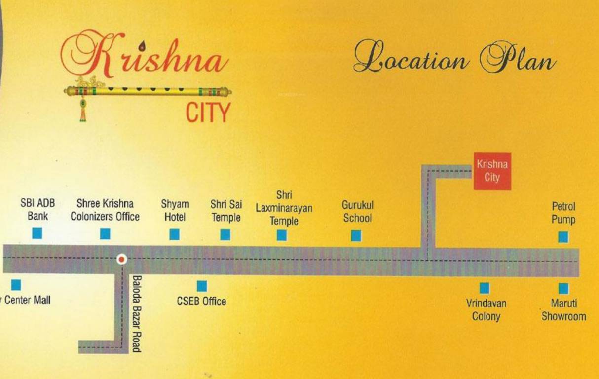  krishna city Location Plan