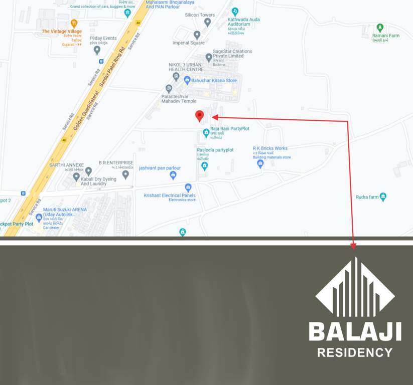  balaji residency Location Plan