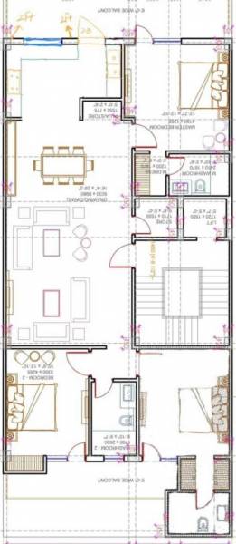  ashirwad-homes Ashirwad Homes Cluster Plan For Typical Floor Plan