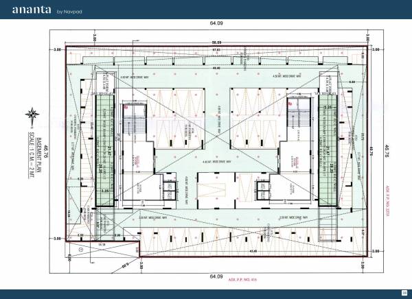  ananta Block A And Block B Basement Cluster Plan