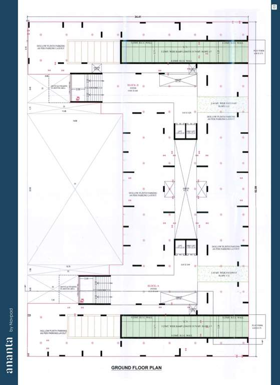  ananta Block A And Block B Cluster Plan for ground Floor