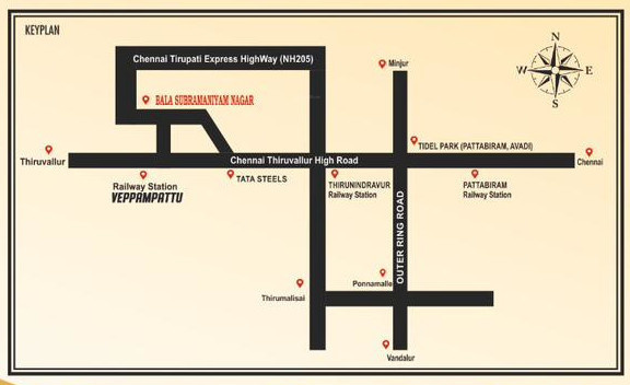  bala-subramaniyam-nagar Location Plan