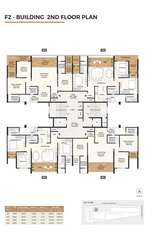  gagan adira phase 2 Building F2 Cluster Plan for 2nd Floor