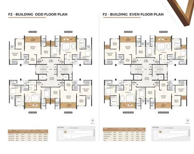  gagan-adira-phase-2 Building F2 Cluster Plan for Even and Odd Floor